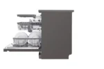 ⁦غسالة صحون إل جي بالبخار ™QuadWash ،إعداد المكان14، تقنية EasyRack™ Plus ، محرك الدفع المباشر، تقنية ThinQ⁩ - الصورة ⁦4⁩